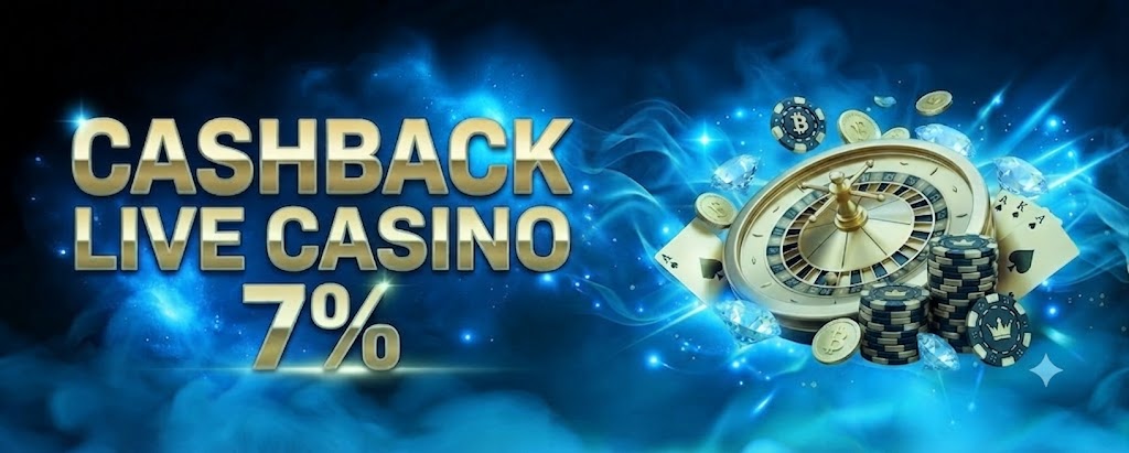 CASHBACK LIVE CASINO 7%